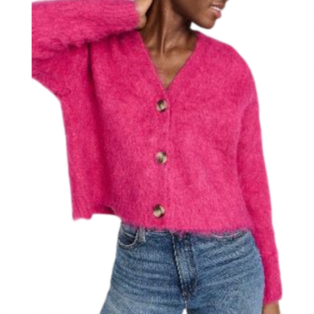 Madewell Brushed Super Crop Cardigan